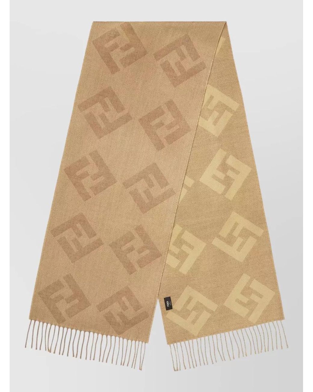 Fendi Natural Wool Scarf for men