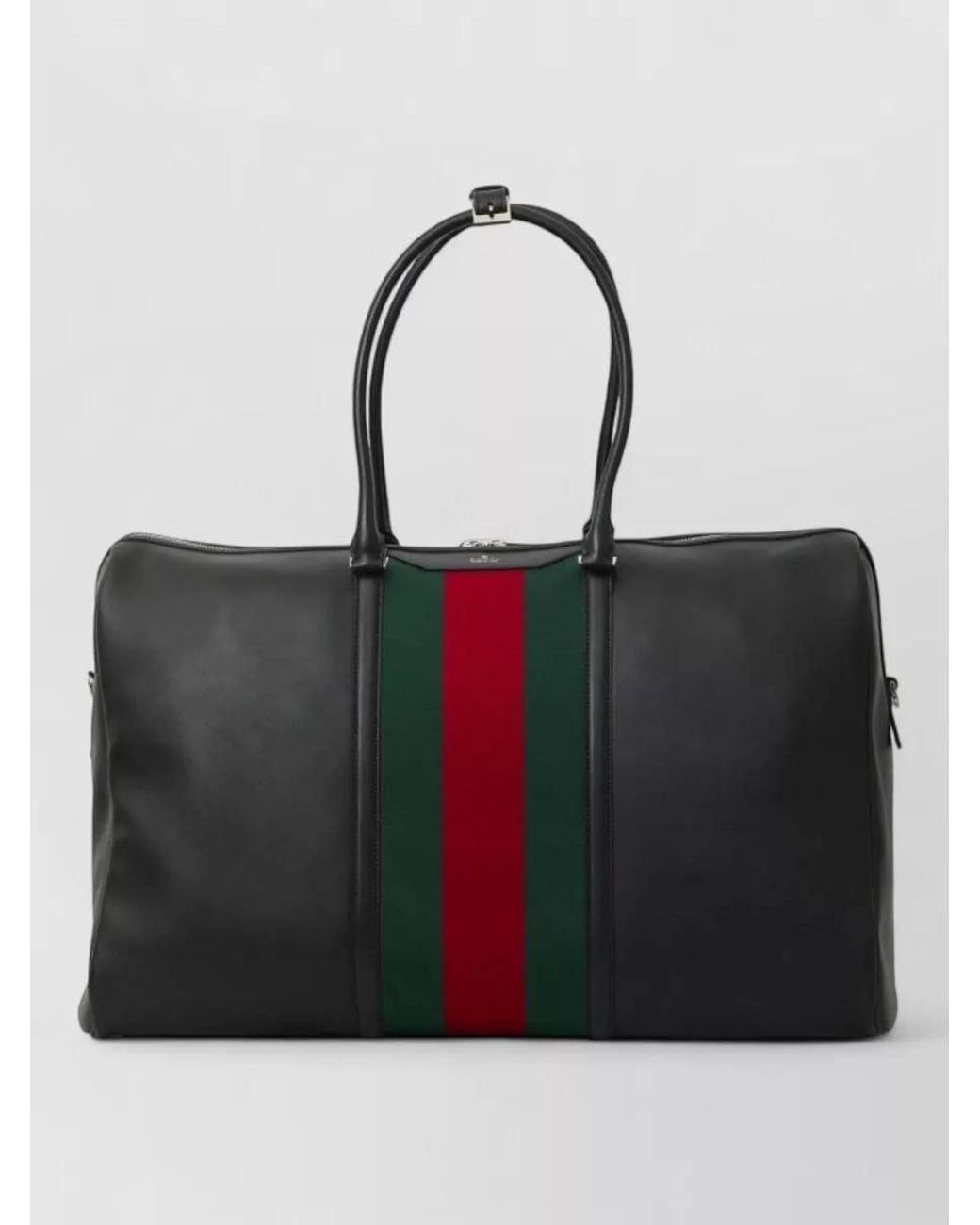 Gucci Black Calfskin Travel Duffle Bag for men
