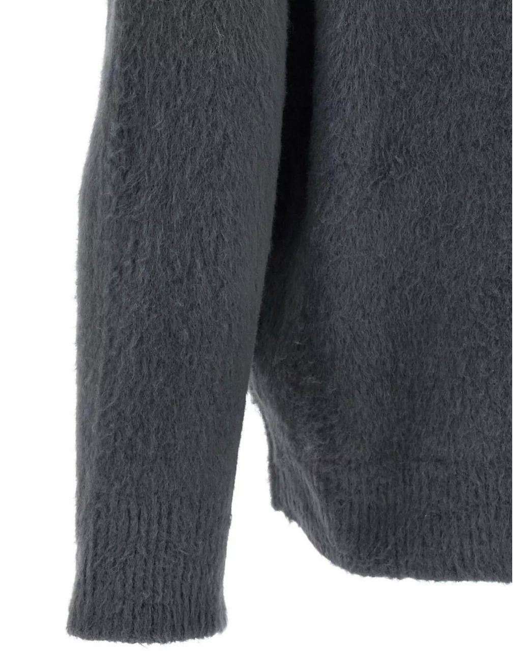 Roberto Collina Gray Cotton Jumper for men