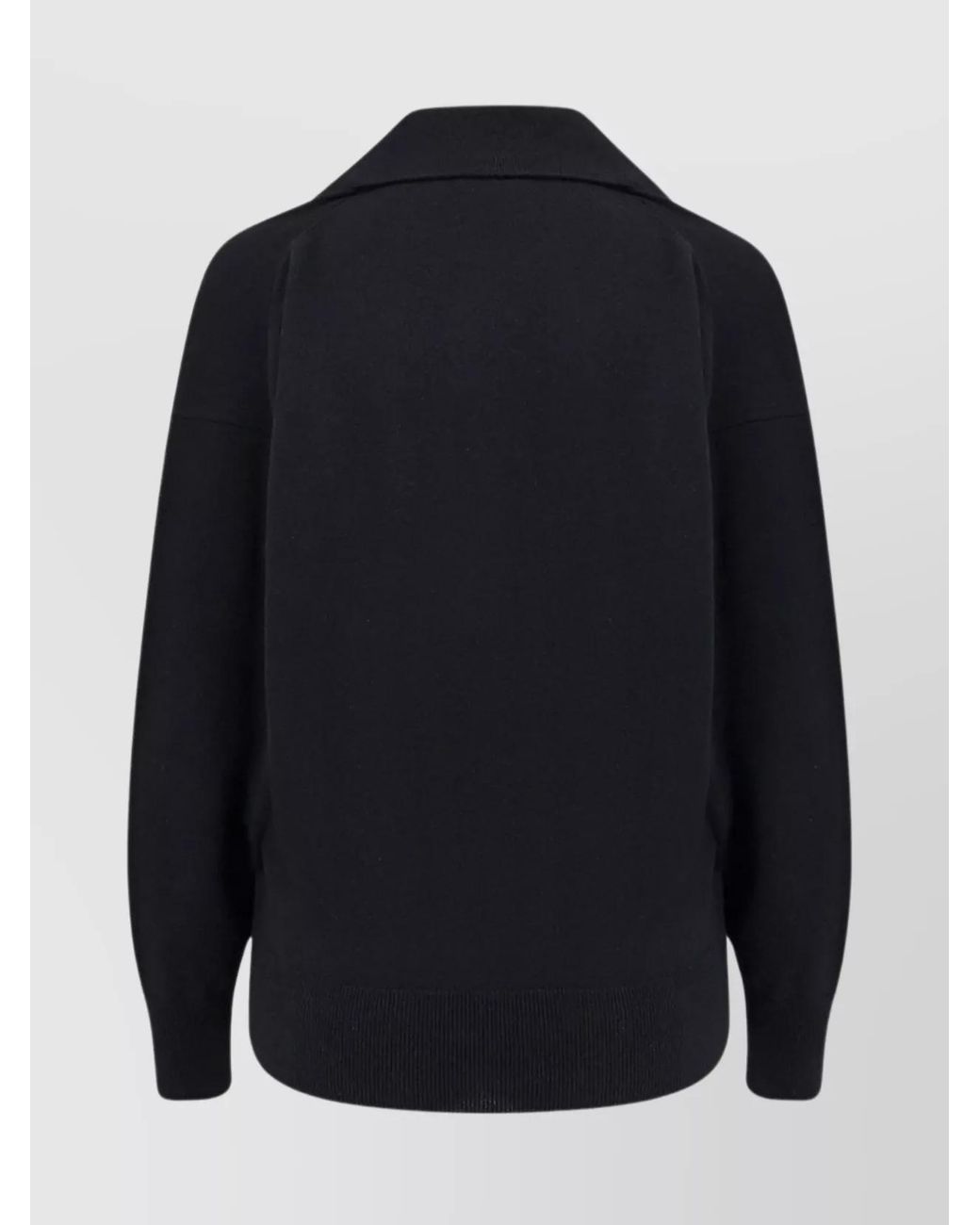Tom Ford Blue Cashmere Ribbed V-Neck Long-Sleeve Jumper