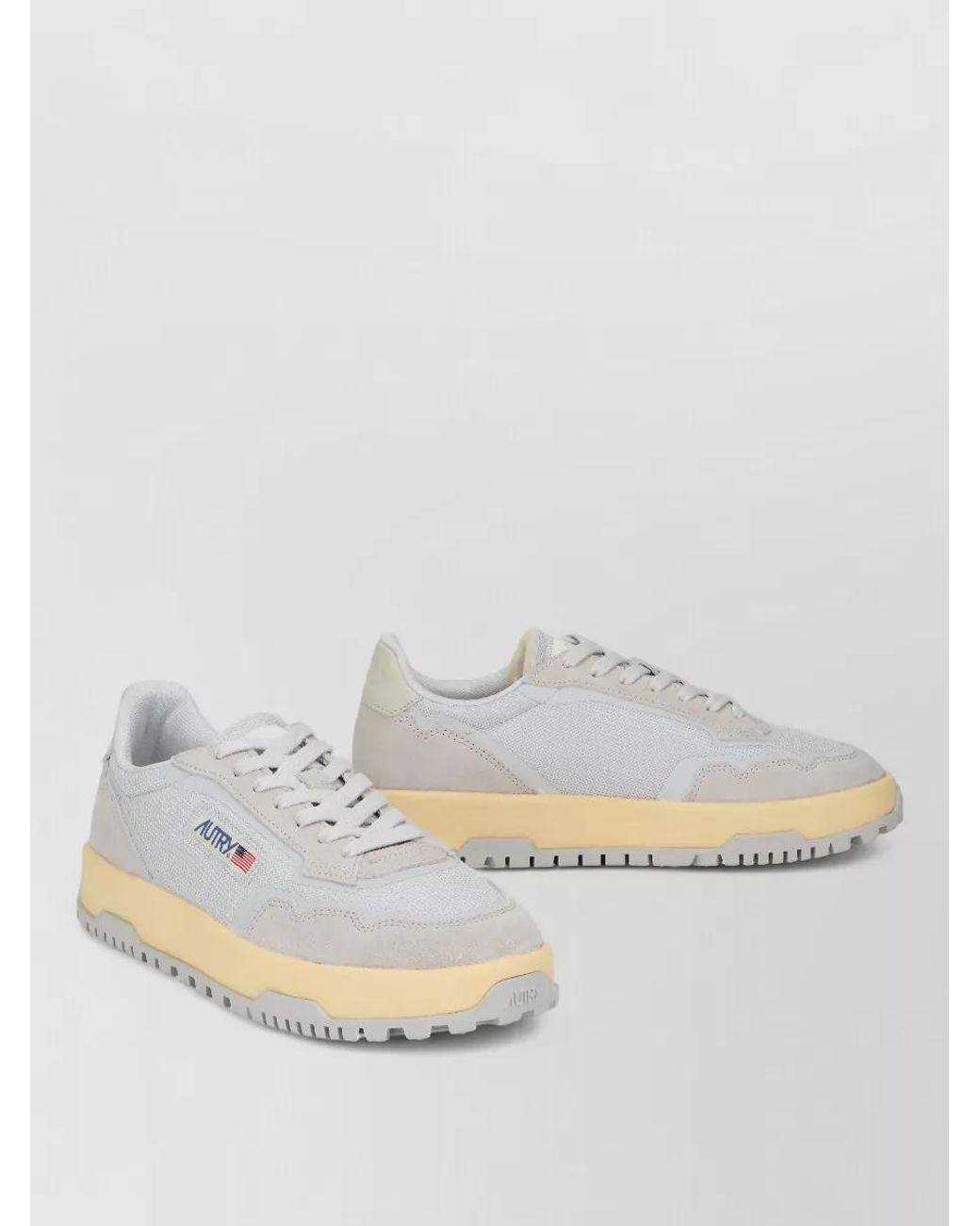 Autry Multicolor Leather Lace-Up Sneakers