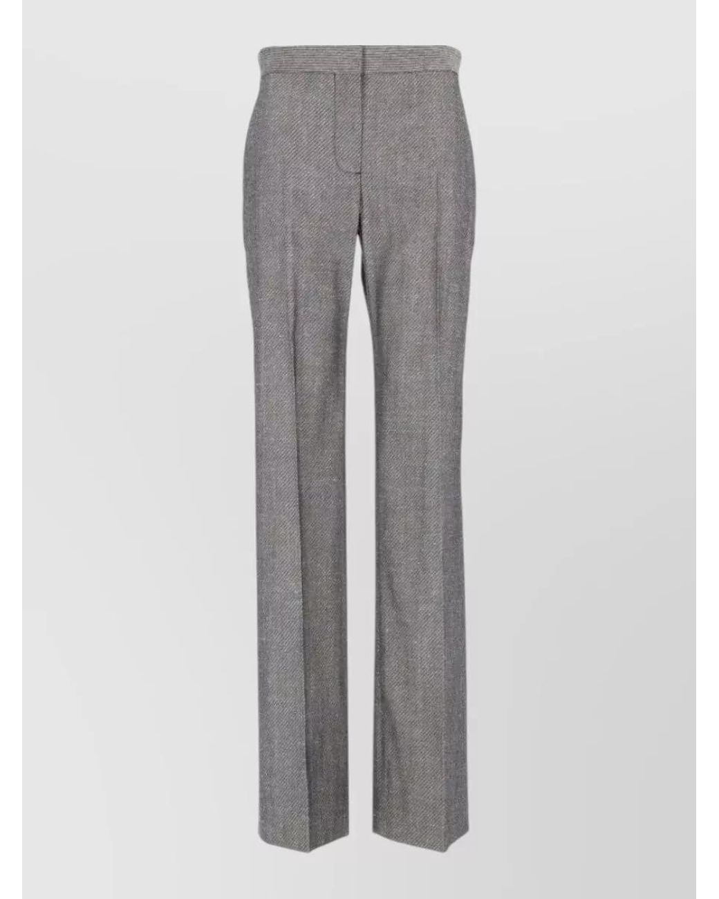 Stella McCartney Gray Twill Straight Leg Trousers