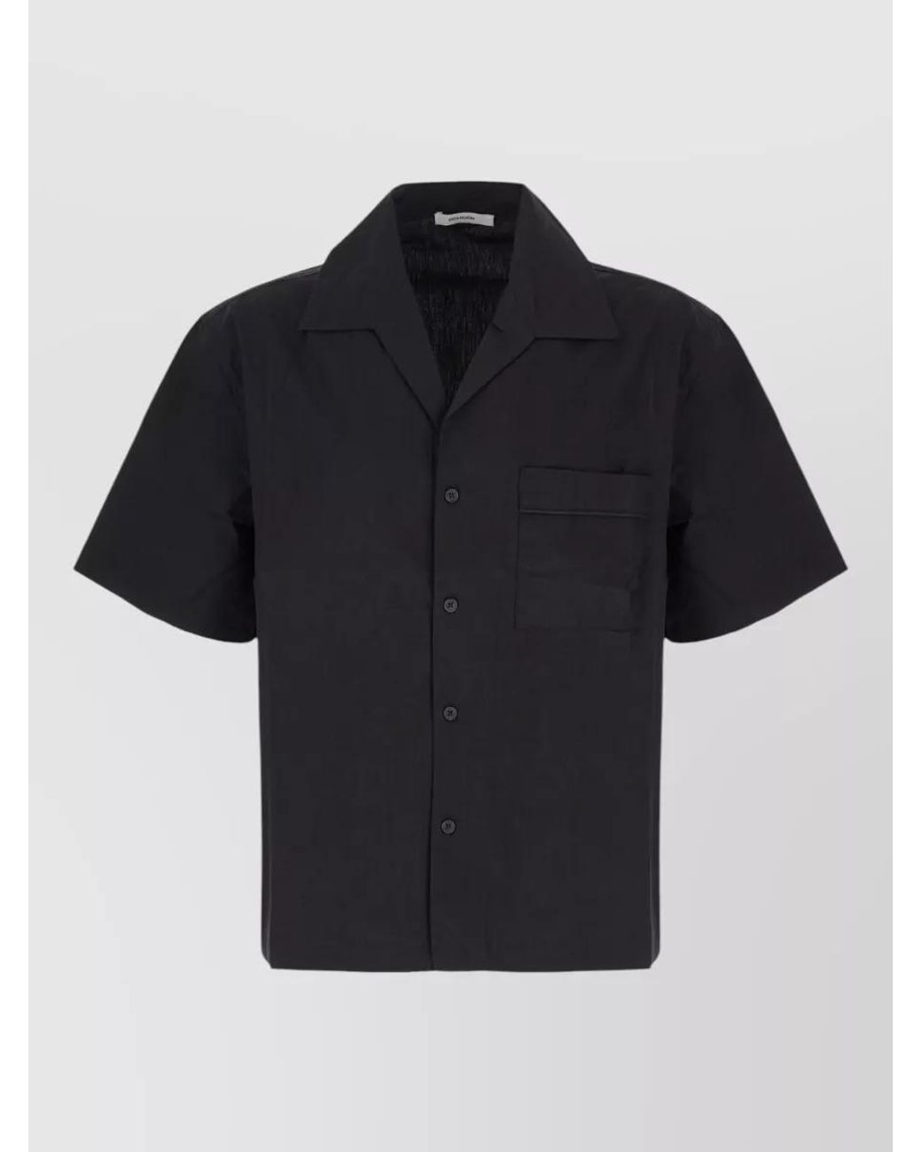 Entire studios Black Cotton Short-Sleeve Shirt for men