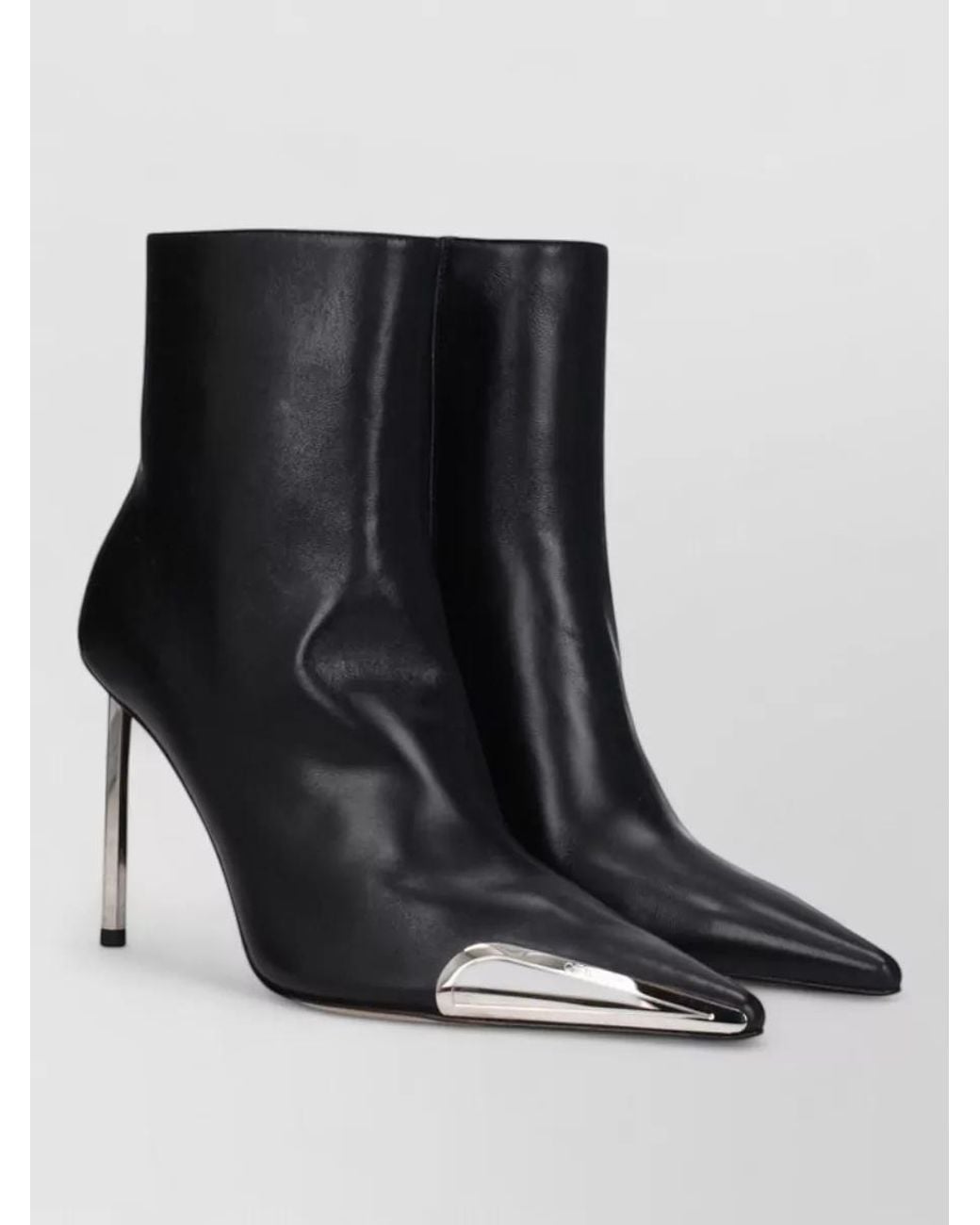 Off-White c/o Virgil Abloh Black Leather Ankle Boots