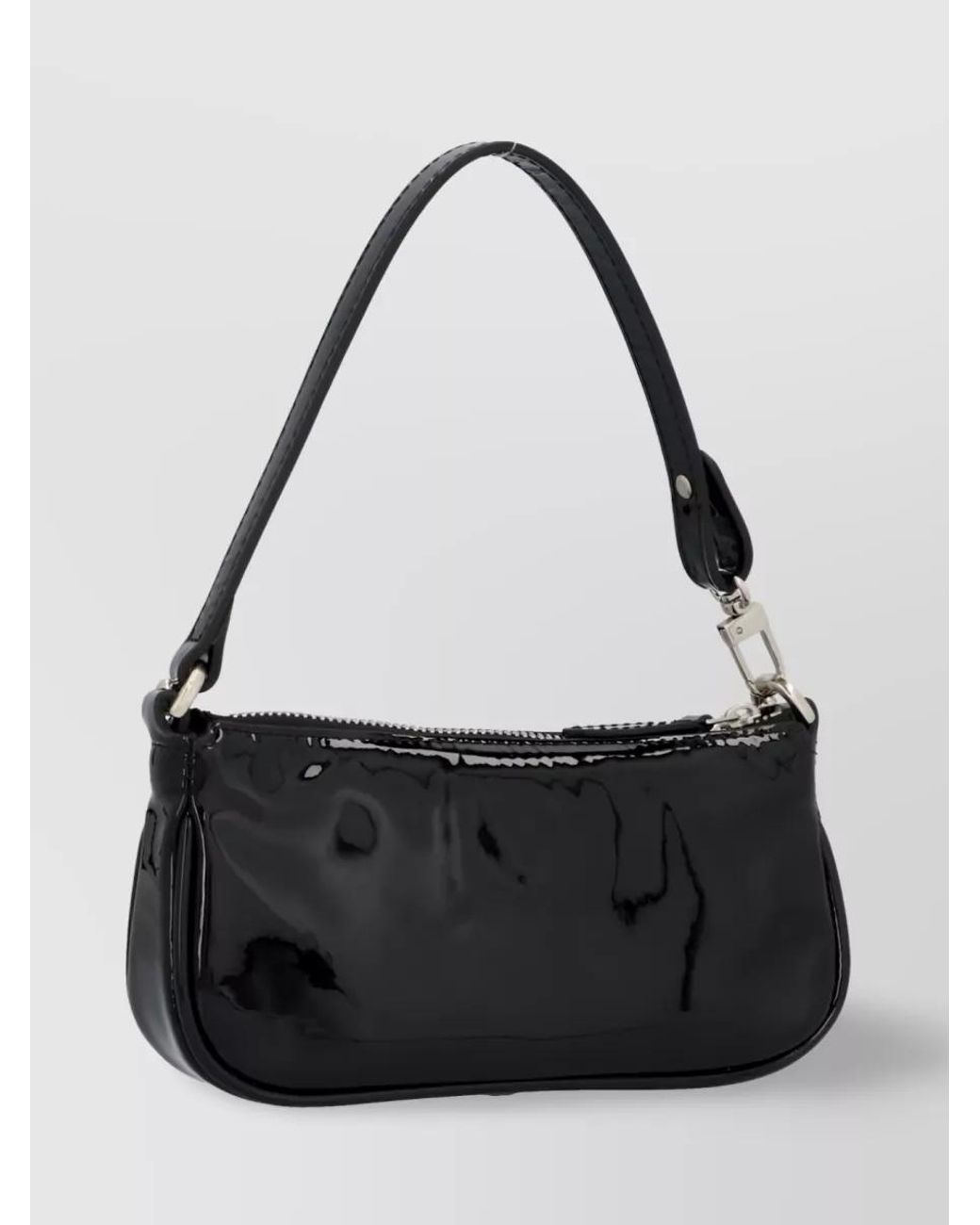 By Far Black Rachel Mini Leather Shoulder Bag
