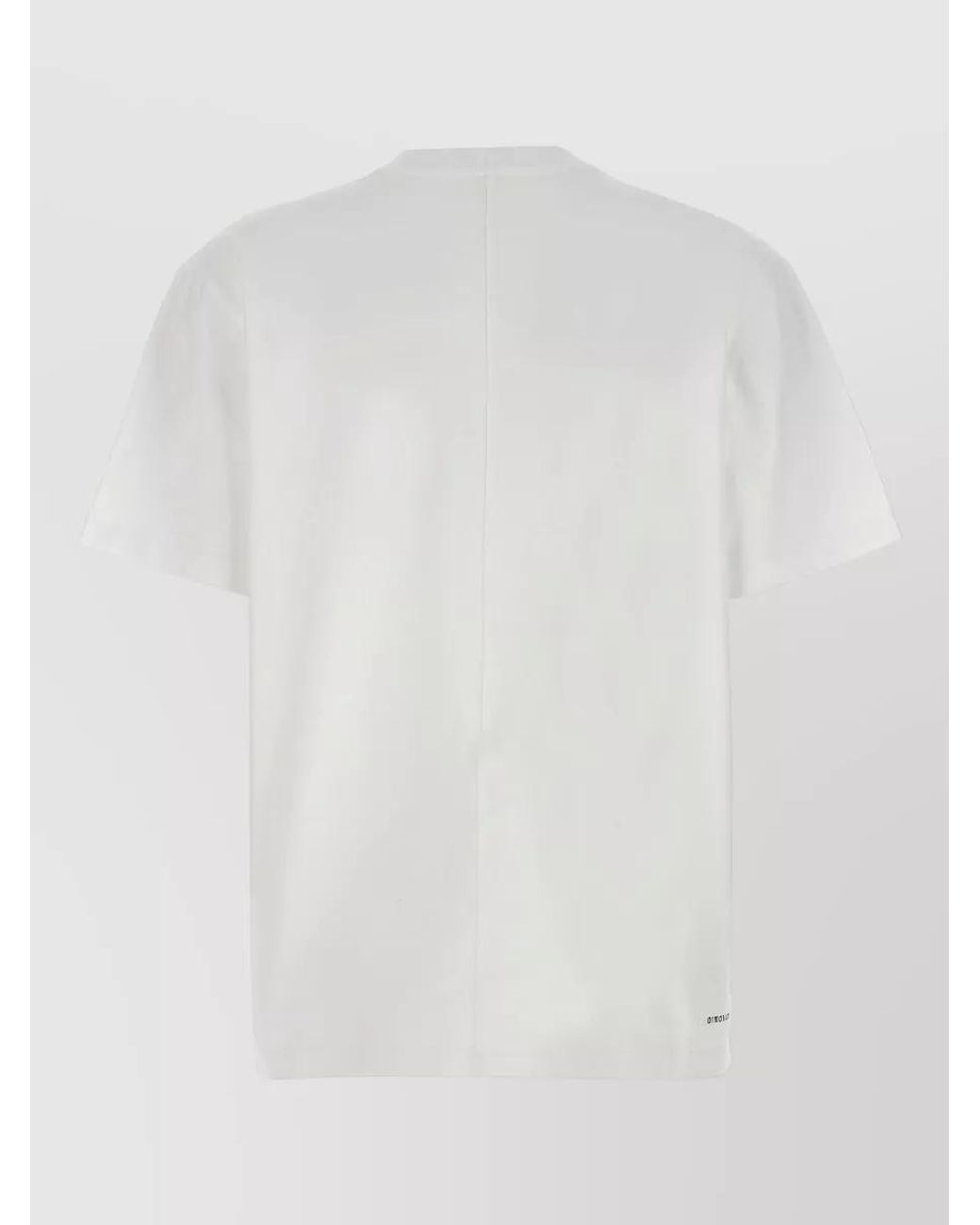 ARMARIUM White Cotton Crew Neck Short-Sleeve T-Shirt