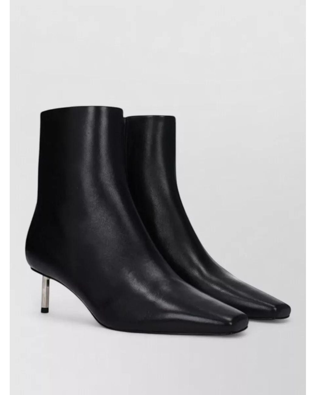 Off-White c/o Virgil Abloh Black Leather Ankle Boots