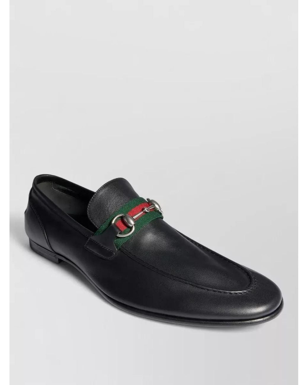 Gucci Black Leather Loafers for men