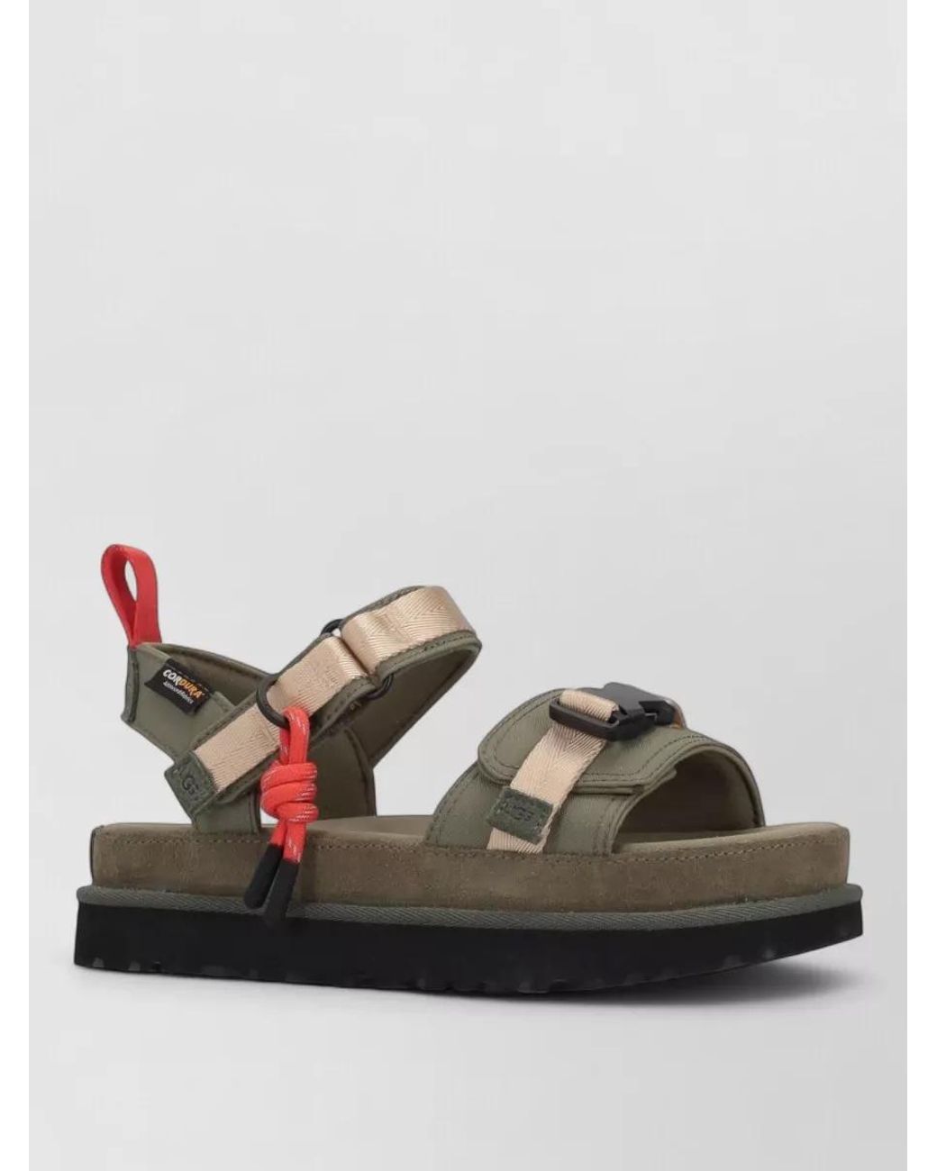 Ugg Black Leather Goldenstar Wildwood Sandals