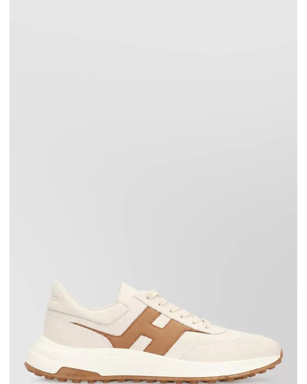 Hogan White Leather Low-Top Sneakers for men