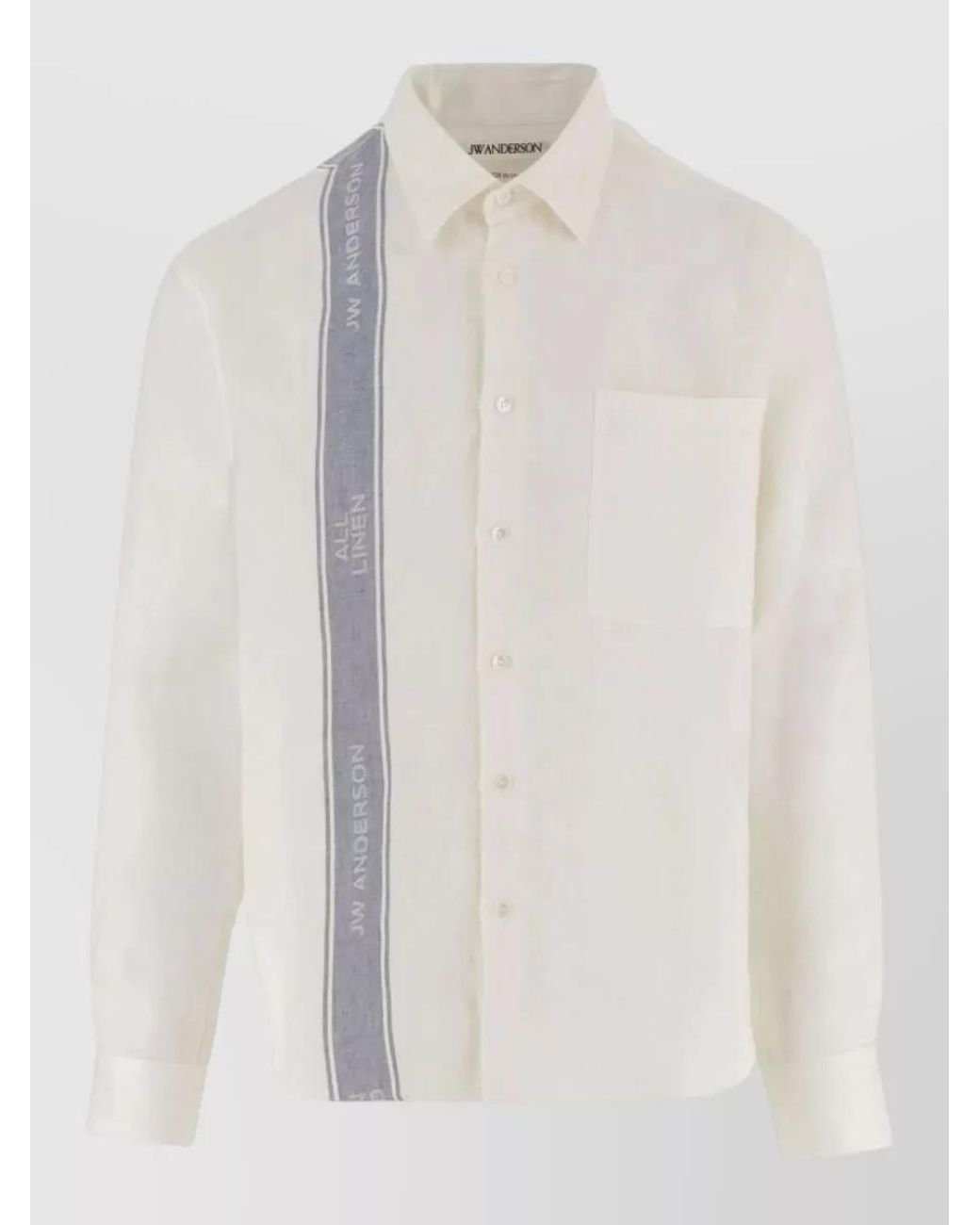 J.W. Anderson White Linen Shirt for men