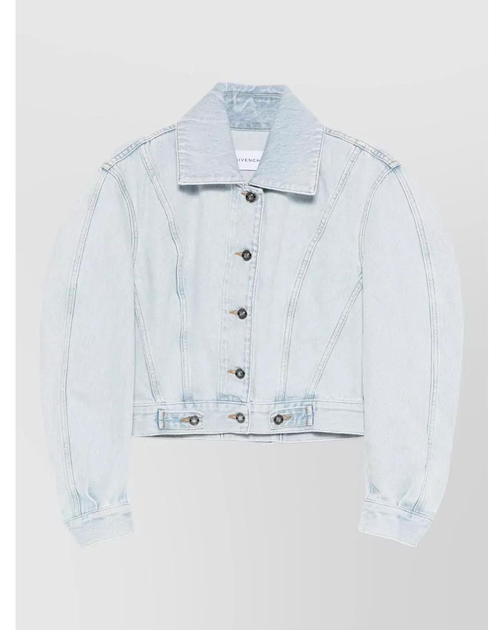 Givenchy Blue Denim Back-To-Front Cropped Jacket