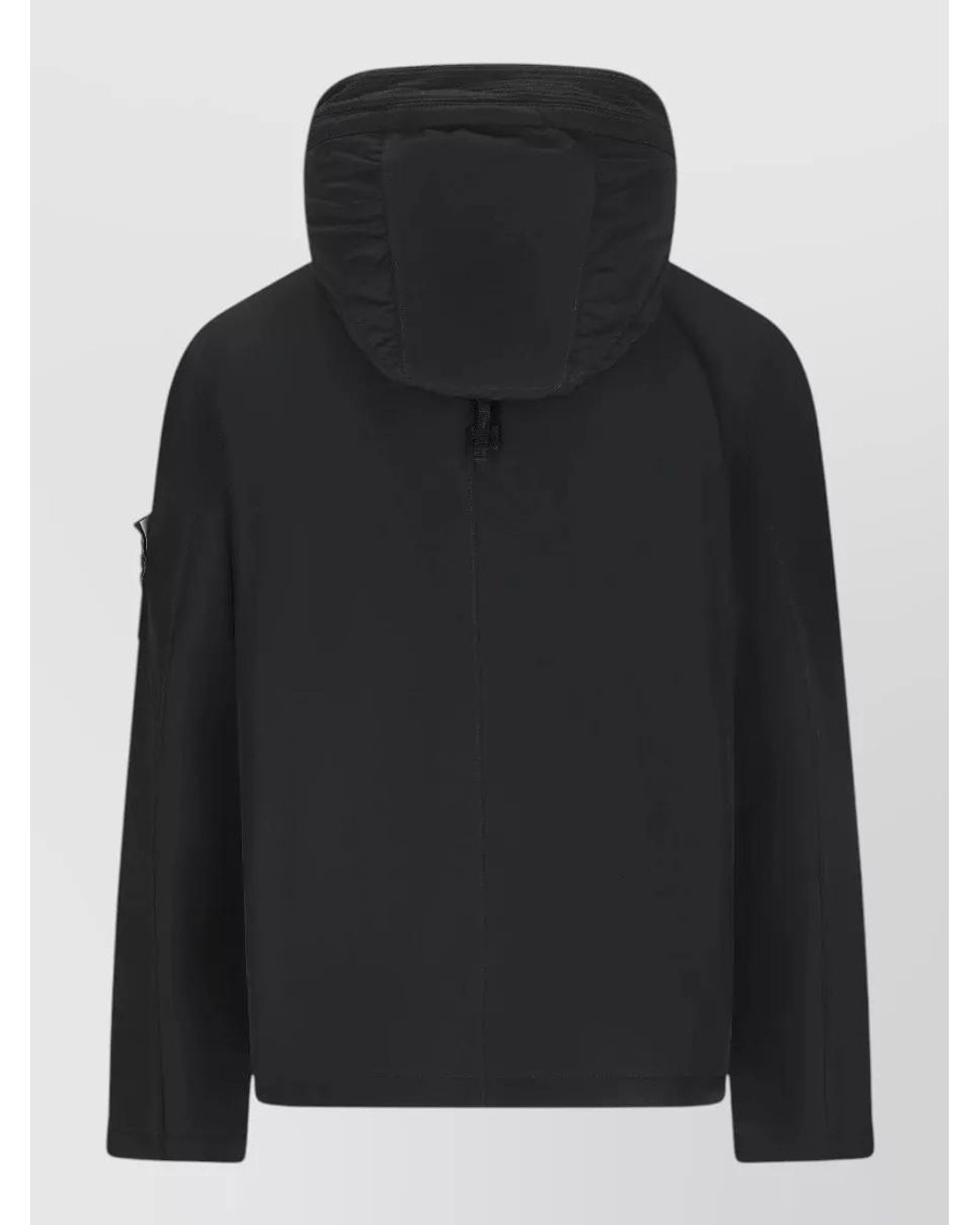 Stone Island Black Micro Reps Hooded Down Parka for men