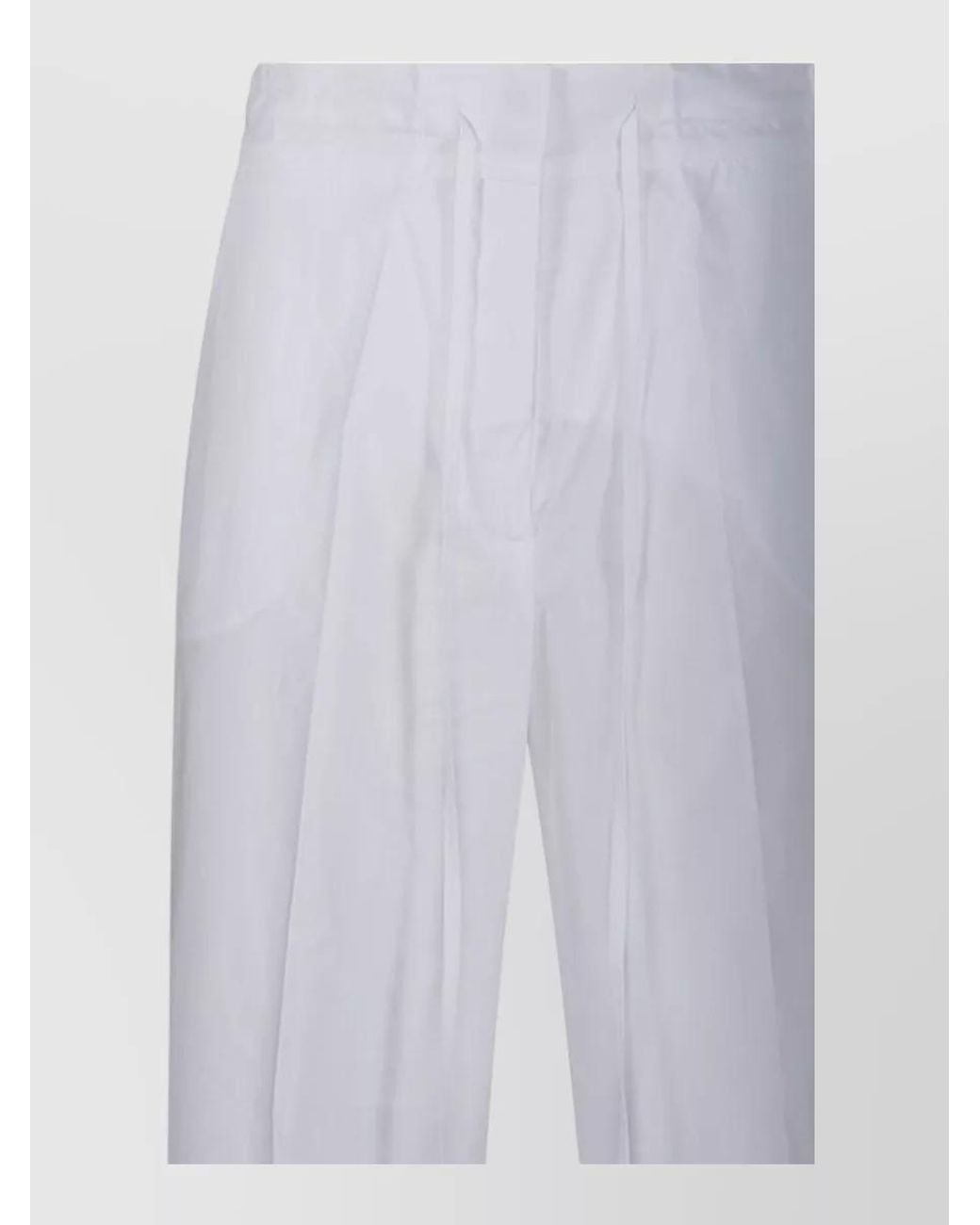 P.A.R.O.S.H. White Cotton Lounge Trousers