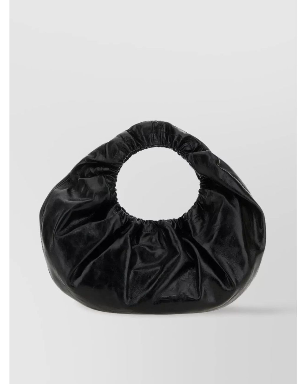 Alexander Wang Black Small Leather Crescent Clutch Bag