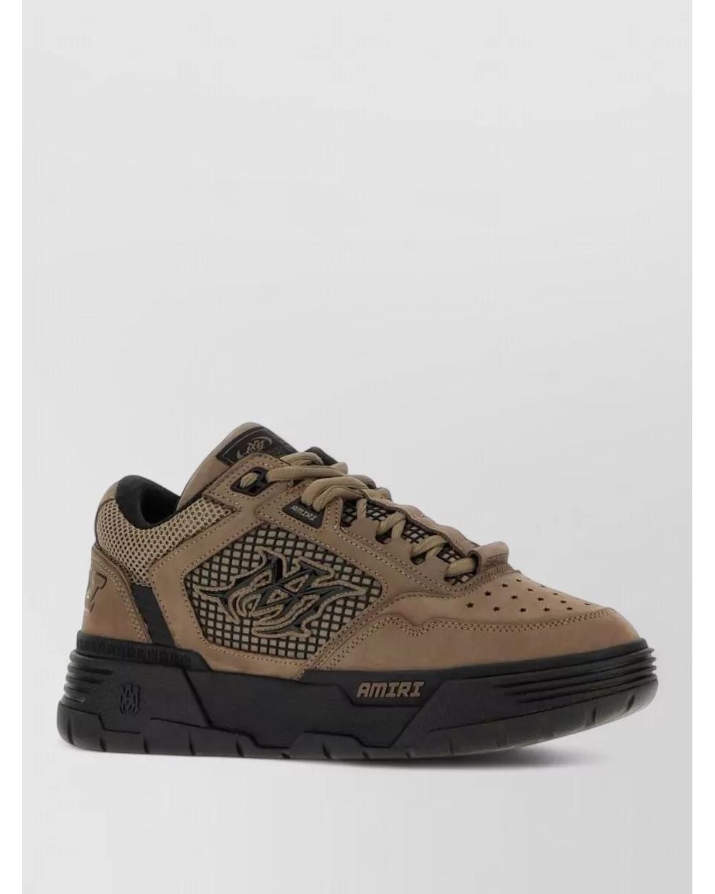 Amiri Brown Leather Low-Top Sneakers for men