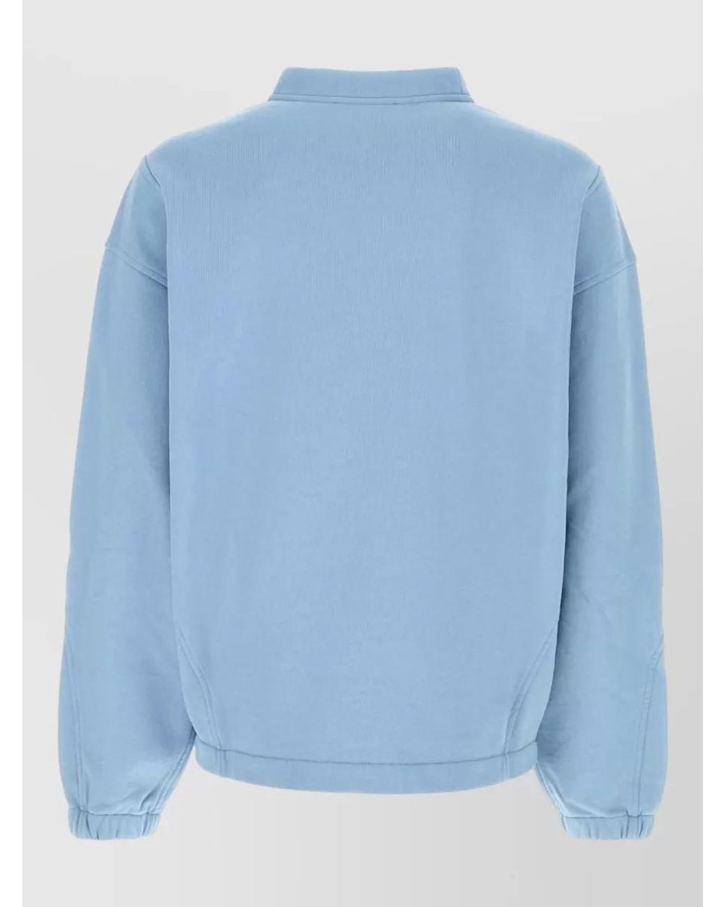 Dolce & Gabbana Blue Cotton Oversized Logo Sweatshirt for men