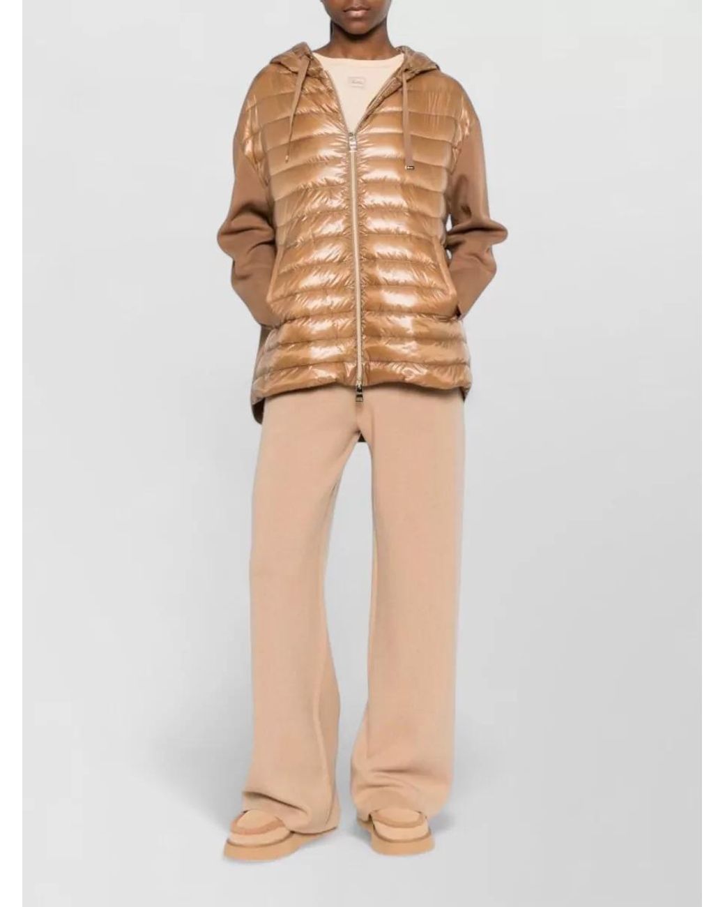 Herno Natural Down Hooded Puffer Jacket