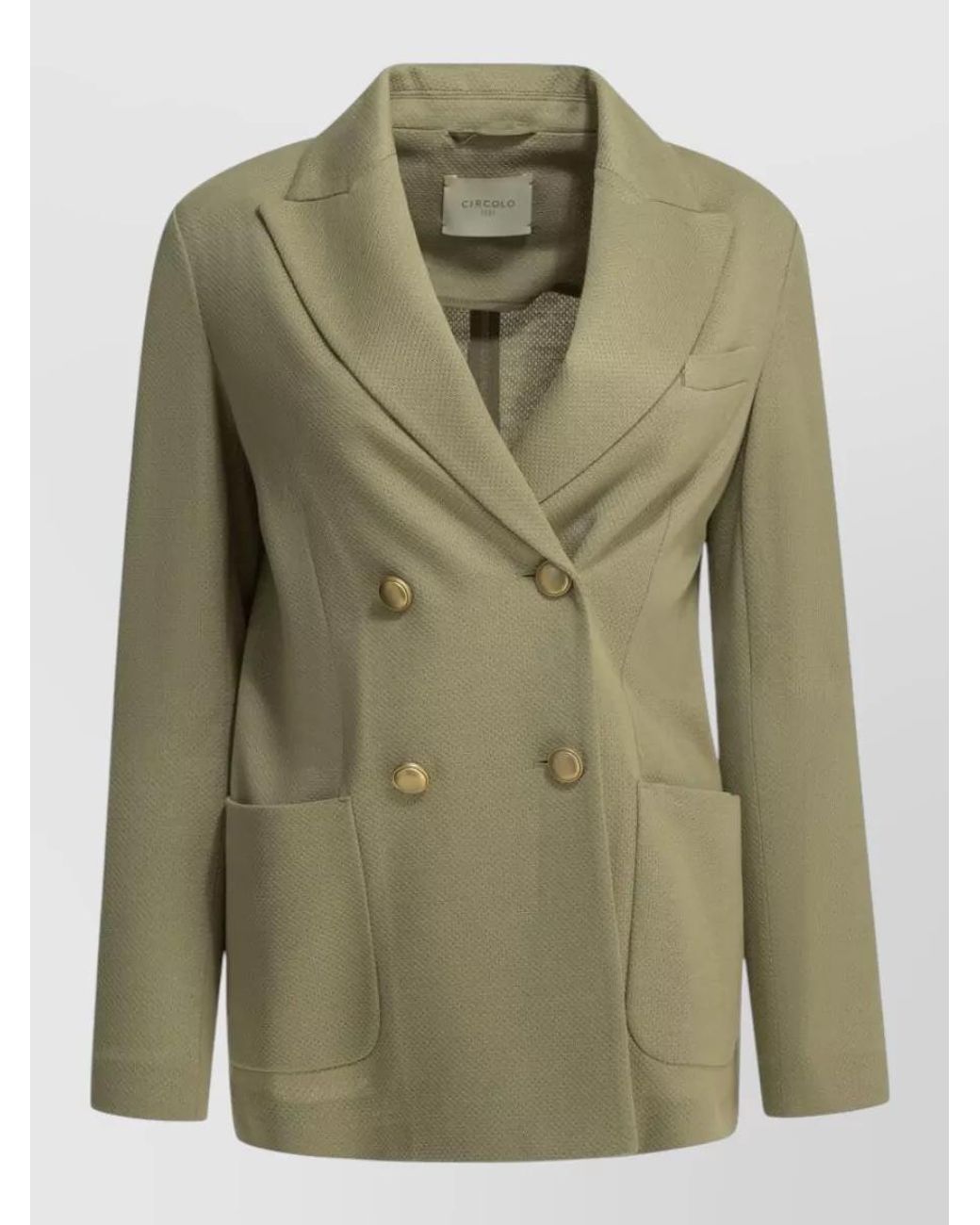 Circolo 1901 Green Single-Breasted Suit Jacket