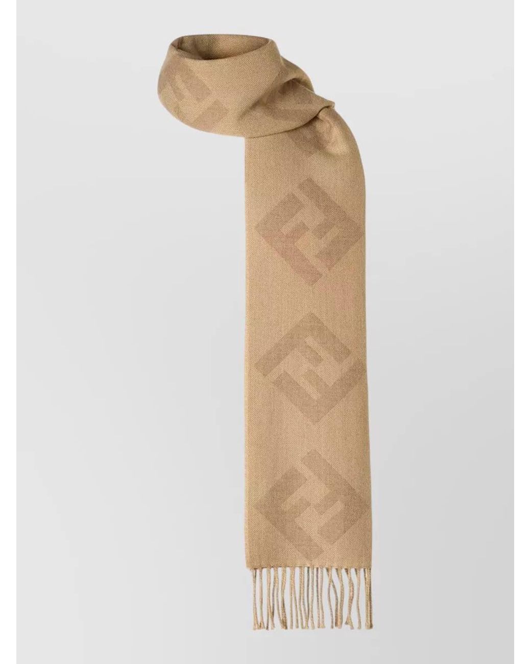 Fendi Natural Wool Scarf for men