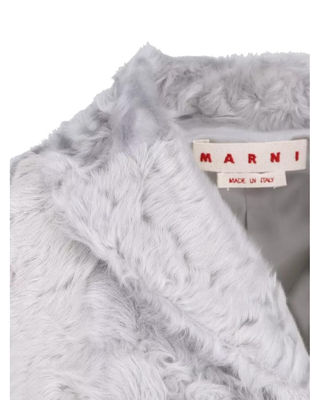Marni Gray Shearling Coat