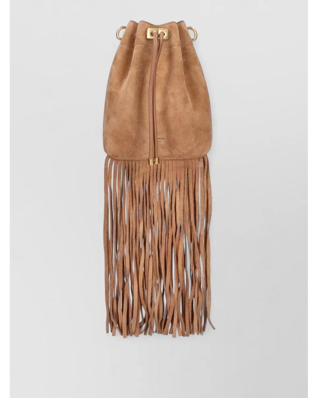 Jimmy Choo Natural Bon Bon Leather Bucket Bag