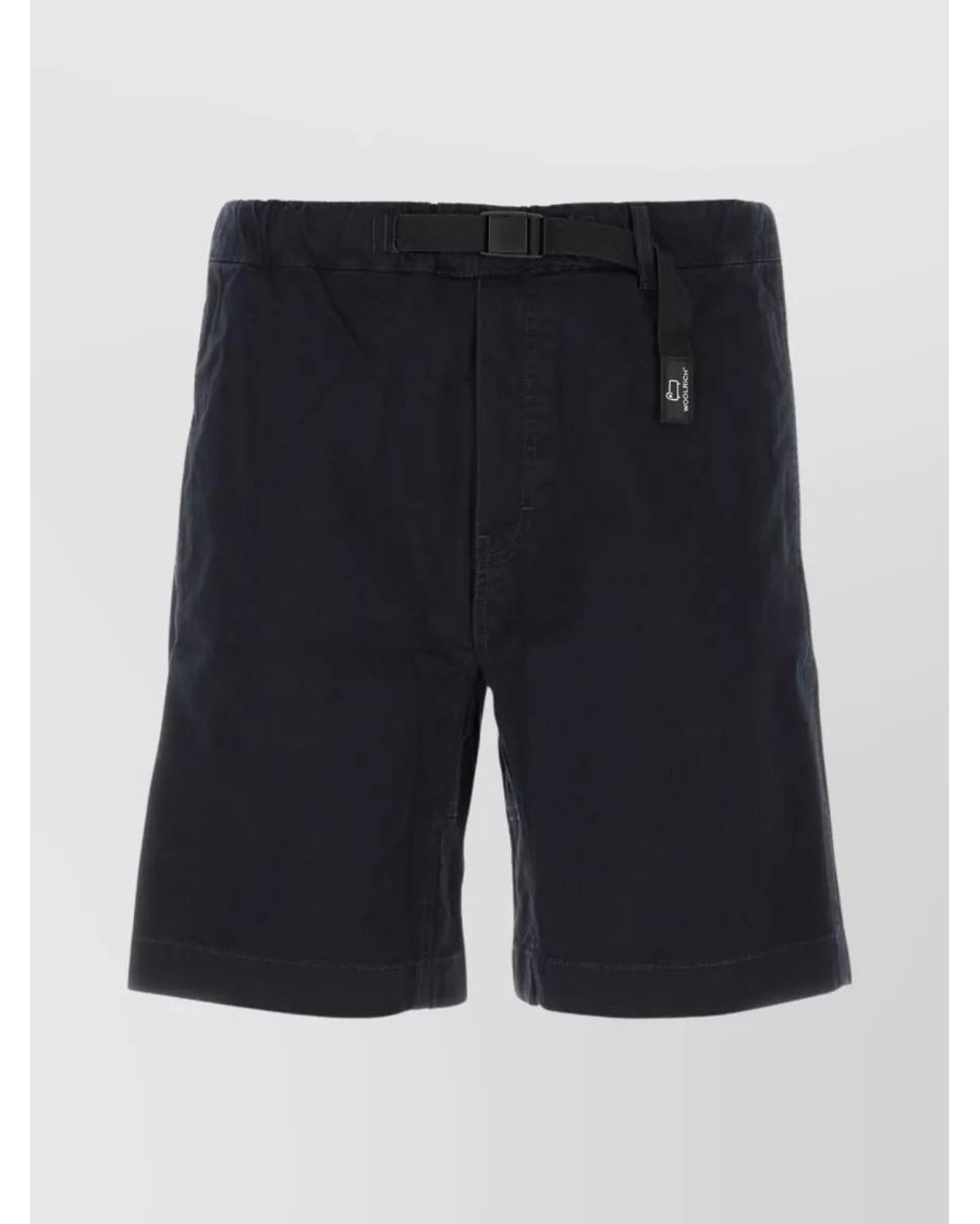 Woolrich Blue Belted Chino Shorts for men