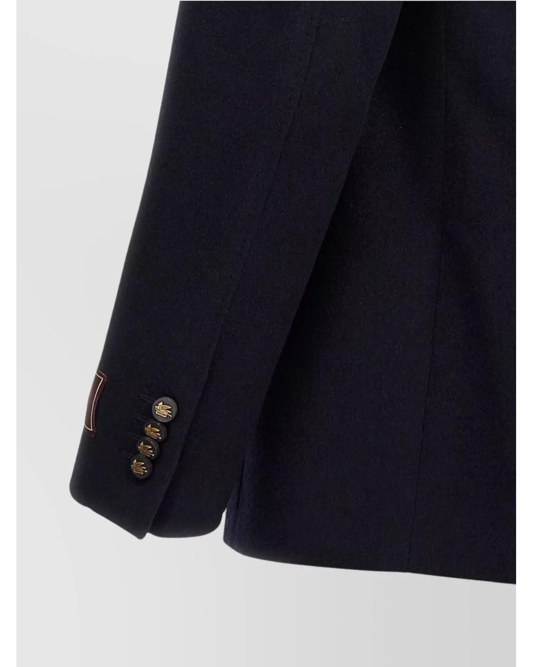 Etro Blue Cashmere Single Breasted Blazer for men