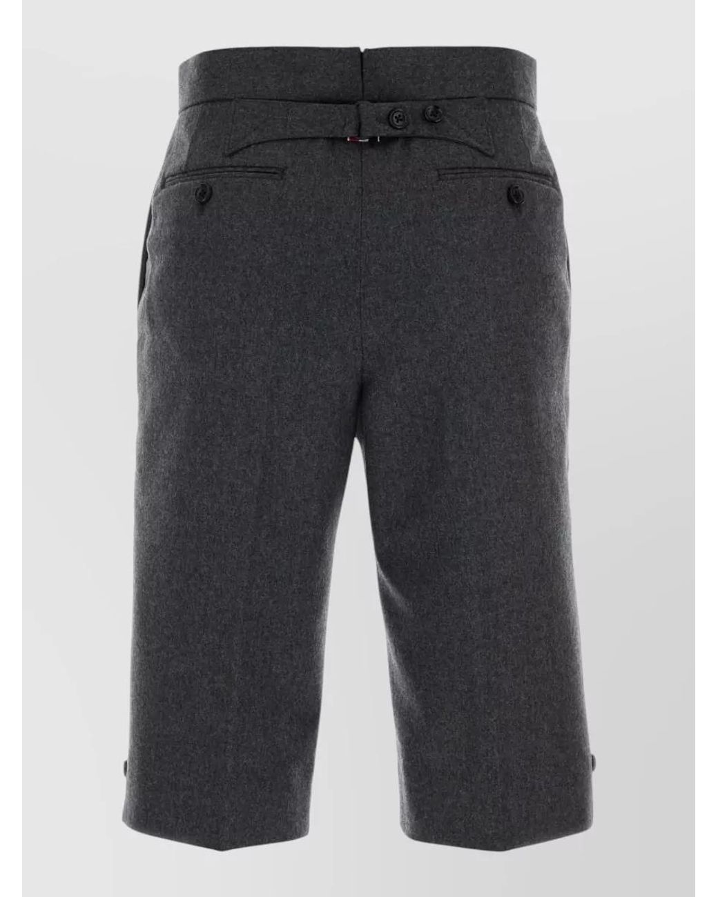 Thom Browne Blue Wool Bermuda Shorts