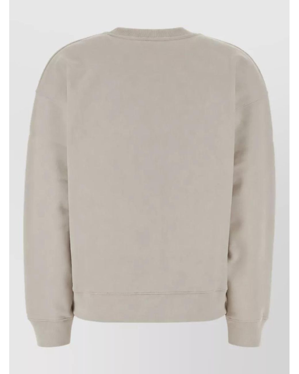 Maison Kitsuné White Organic Cotton Crewneck Sweatshirt