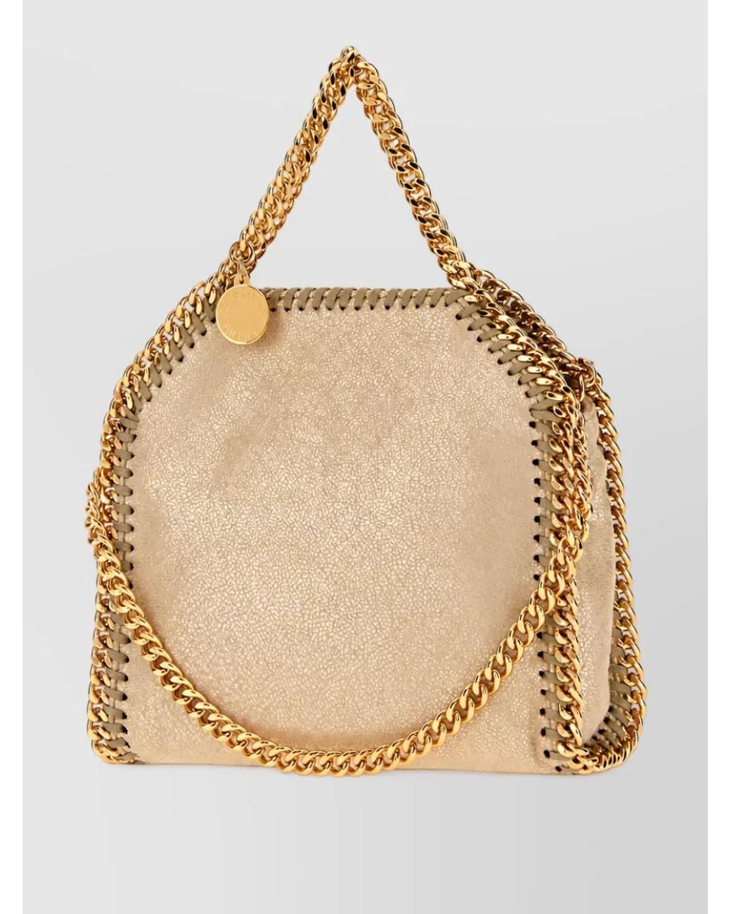 Stella McCartney Natural Falabella Micro Clutch Bag