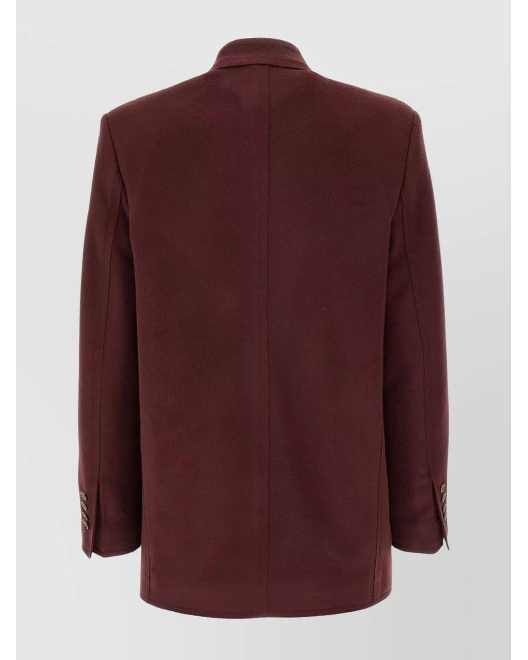 Etro Purple Wool Cashmere Double-Breasted Blazer
