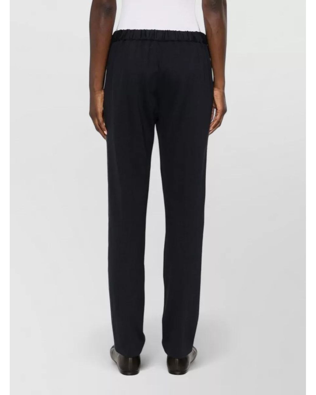 Fabiana Filippi Blue Slim-Fit Straight-Leg Drawstring Trousers