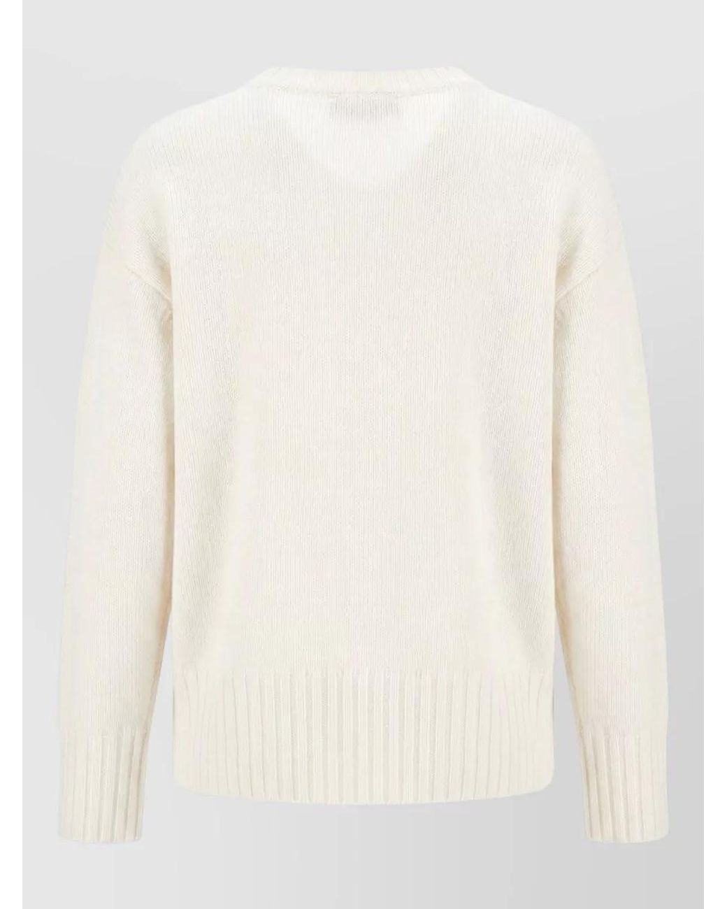 Malo Natural Ribbed Cashmere Sweatshirt