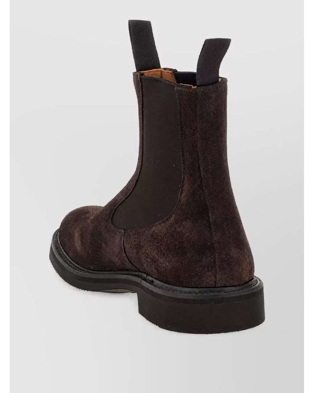 Tricker's Black Leather Chelsea Ankle Boots for men