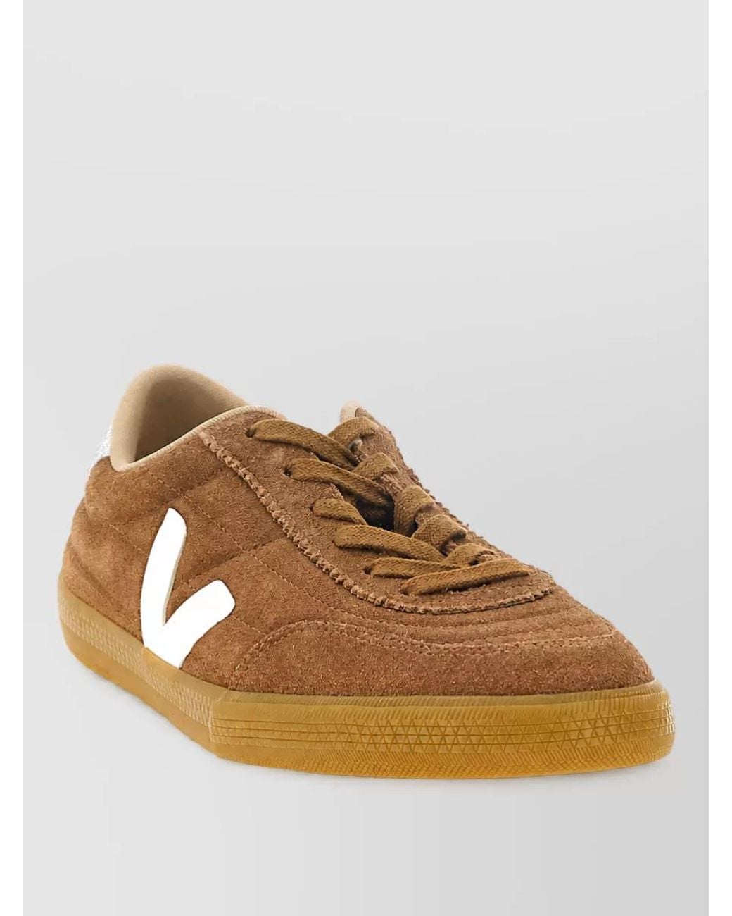 Veja Brown Suede Low-Top Sneakers for men
