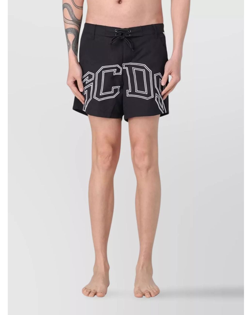 Gcds Black Swim Shorts for men