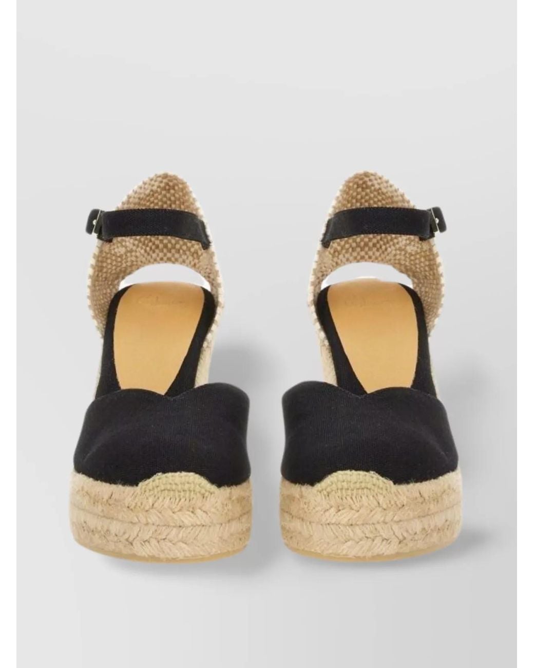 Castaner Metallic High Espadrille Sandals