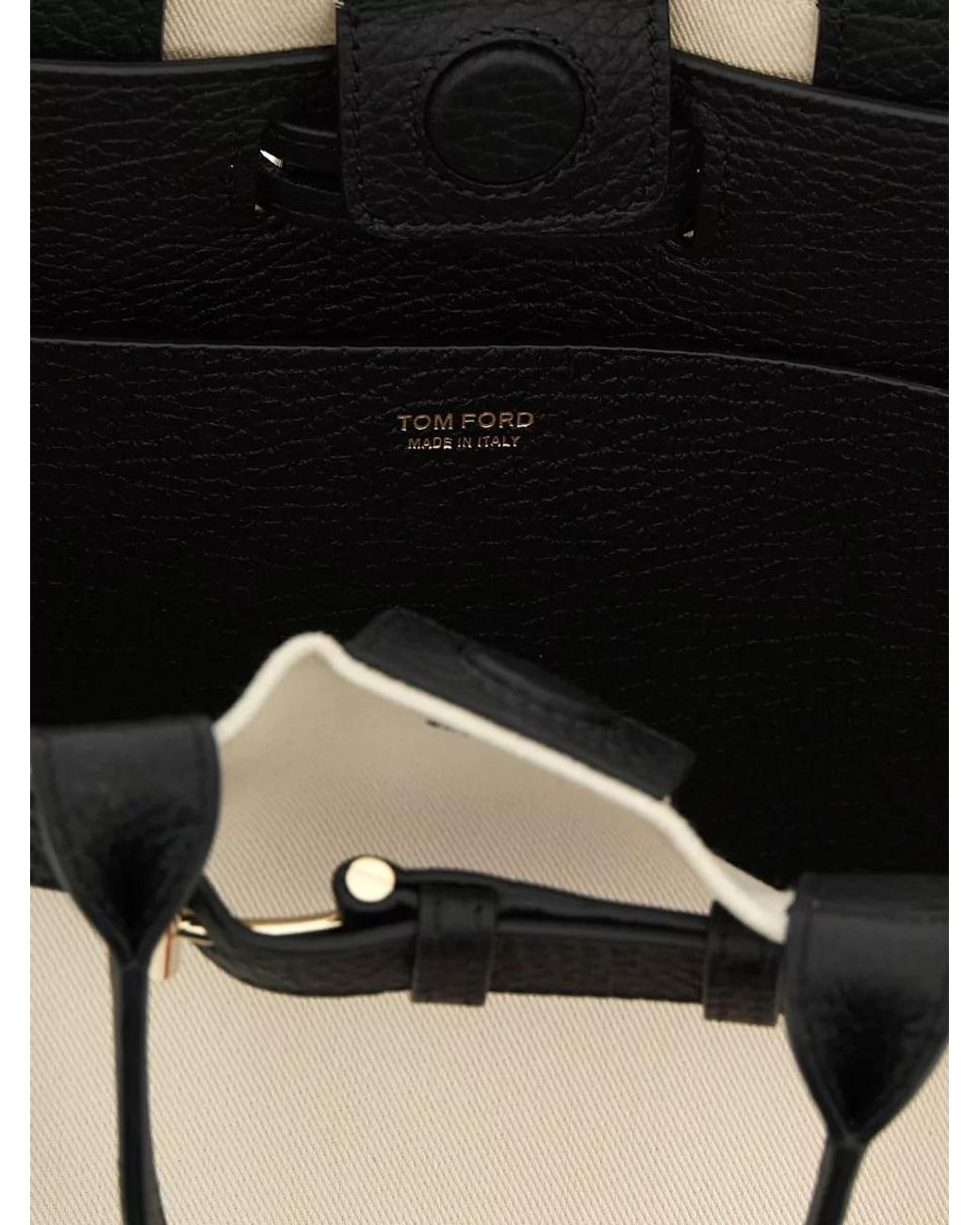 Tom Ford Natural Audrey Small Canvas Tote Bag