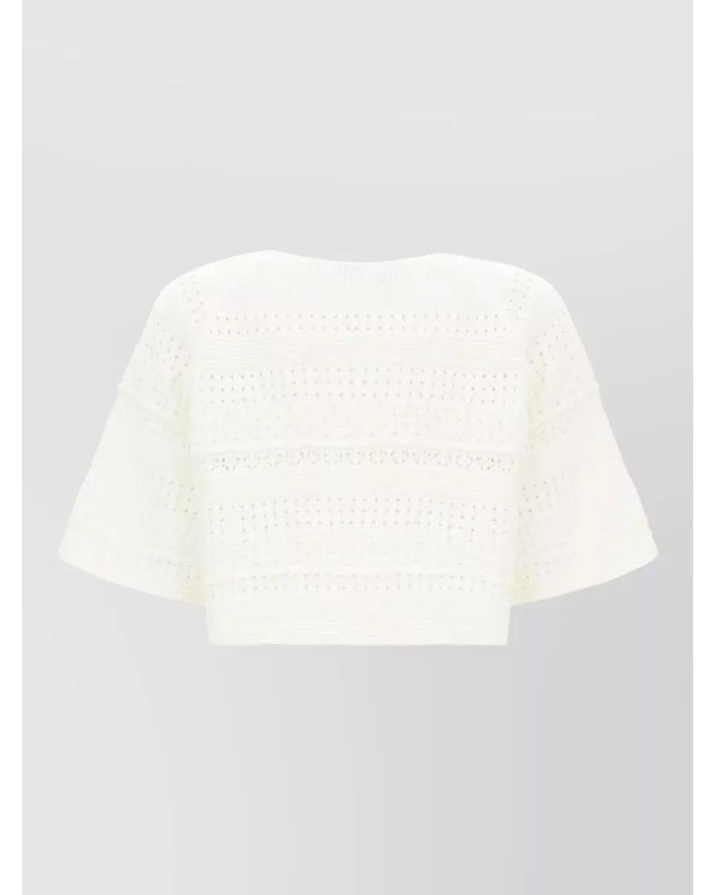 Weekend by Maxmara White Cotton Knitted Top