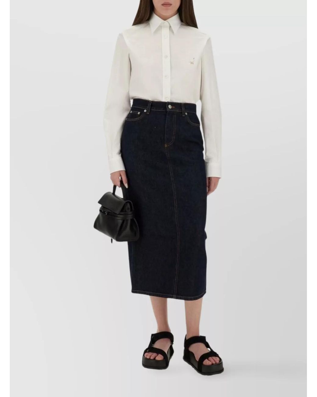 Moschino White Regular-Fit Cotton Shirt