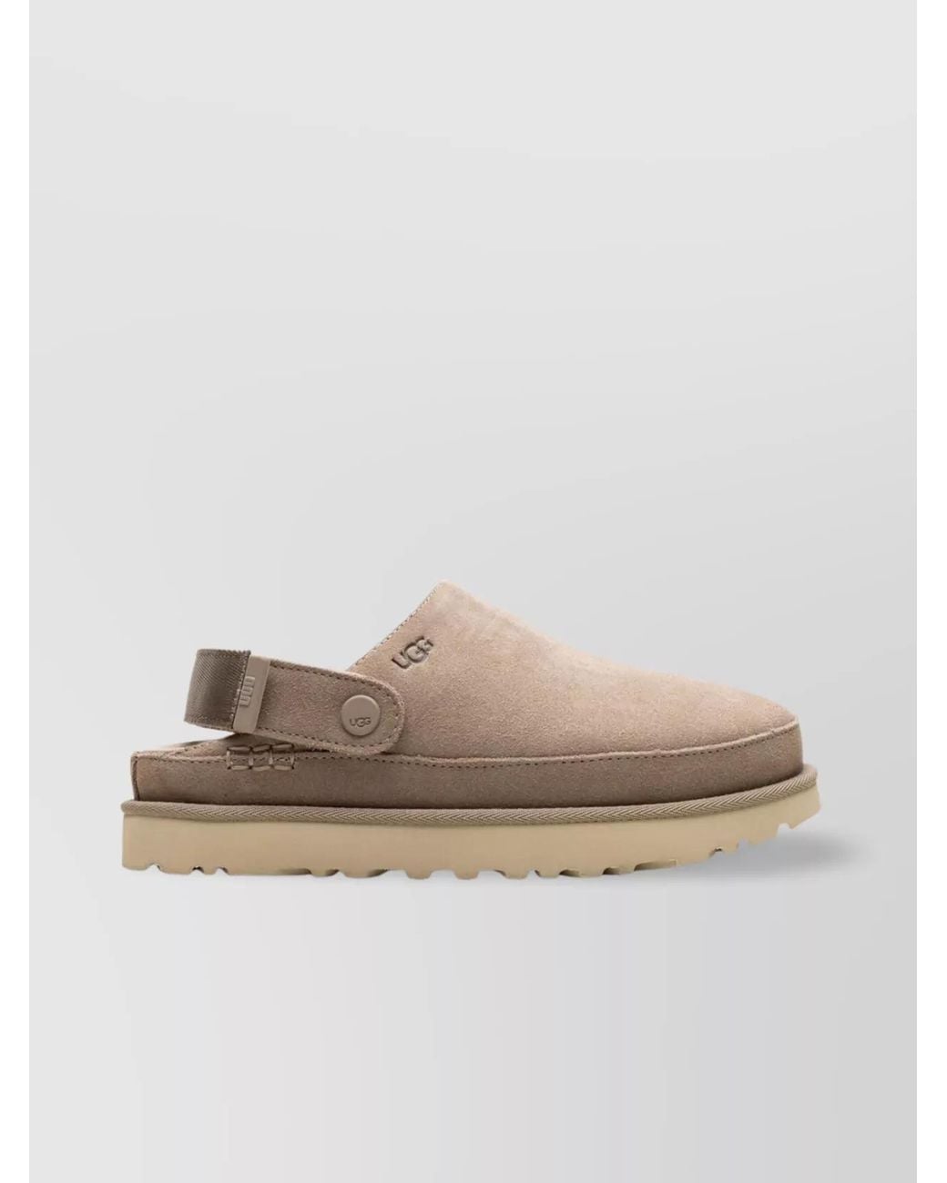 Ugg Brown Leather Clog Slippers