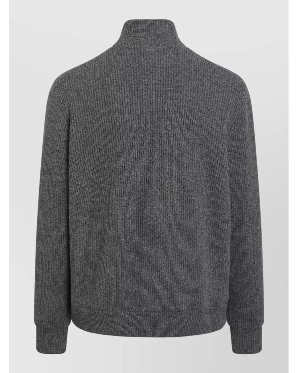 Brunello Cucinelli Gray Wool Jumper for men