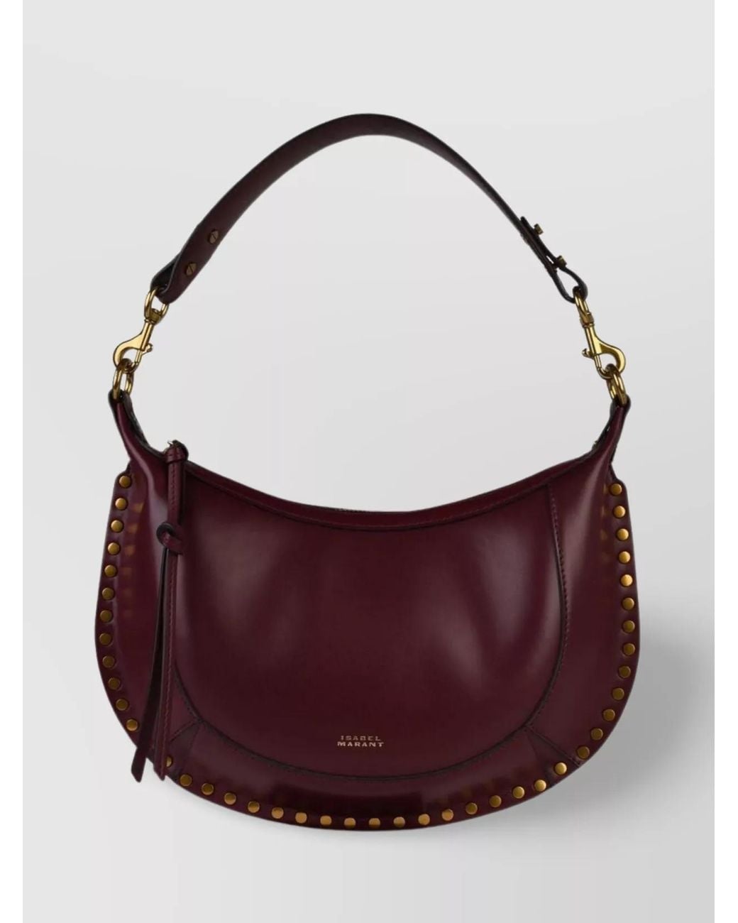 Isabel Marant Purple Naoko Leather Shoulder Bag
