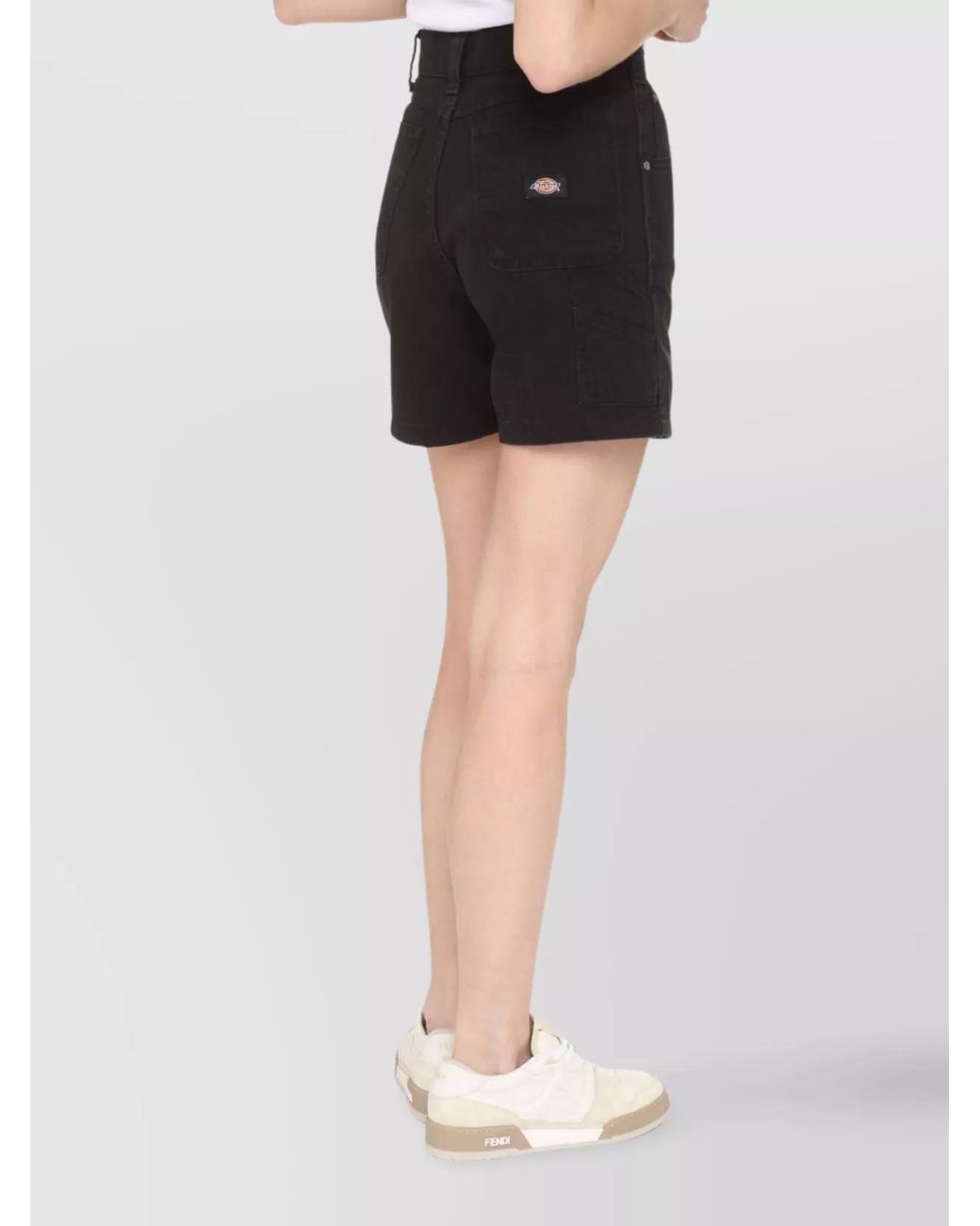 Dickies Black Cotton Cargo Shorts