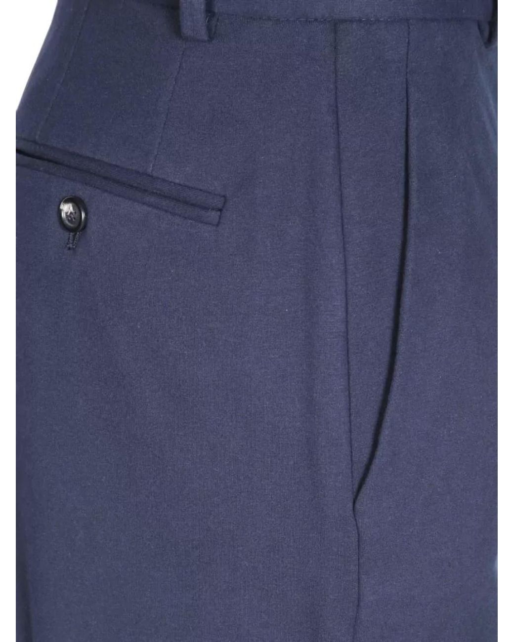 Circolo 1901 Blue Straight Leg Suit Trousers