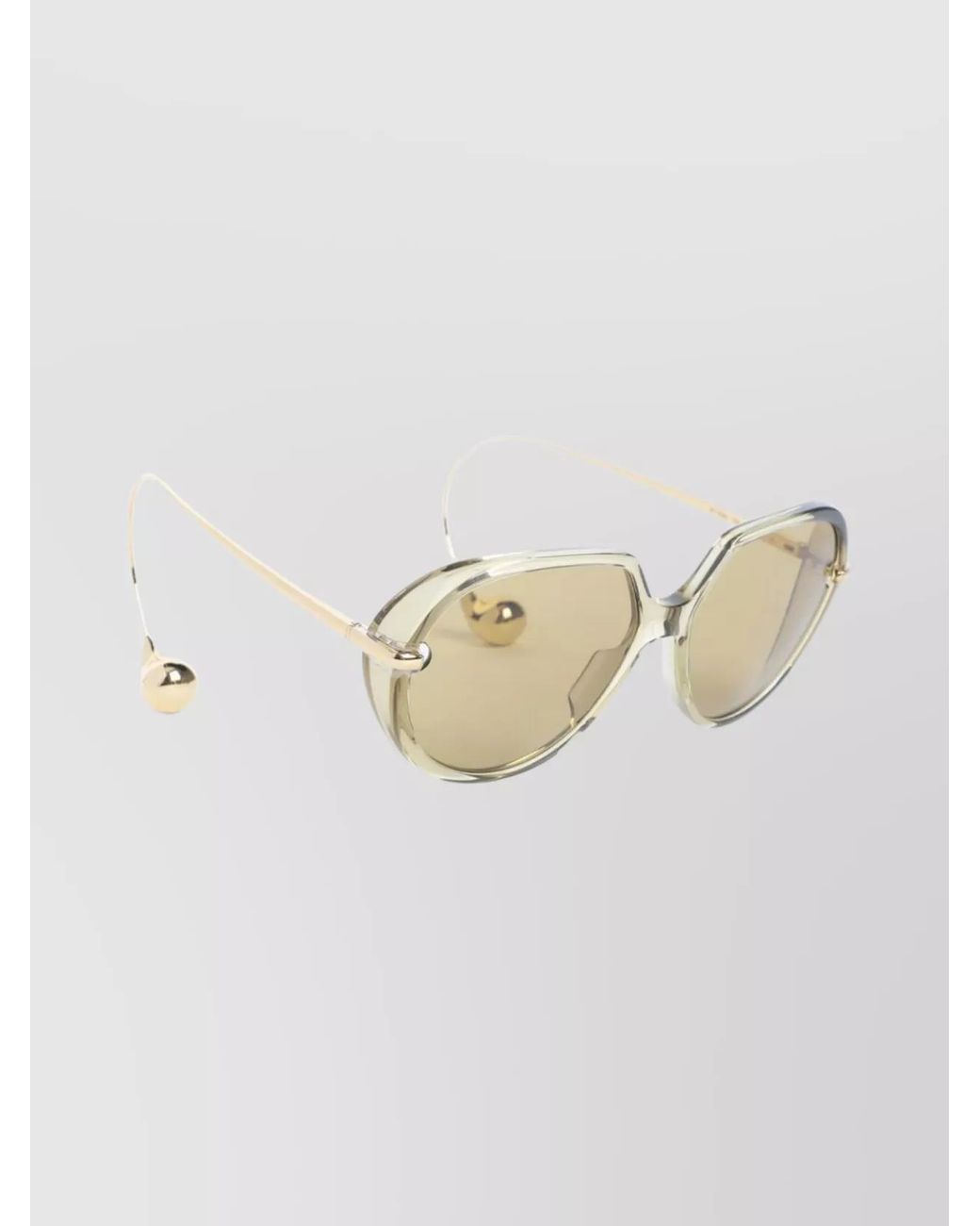 Bottega Veneta Natural Acetate Square Sunglasses