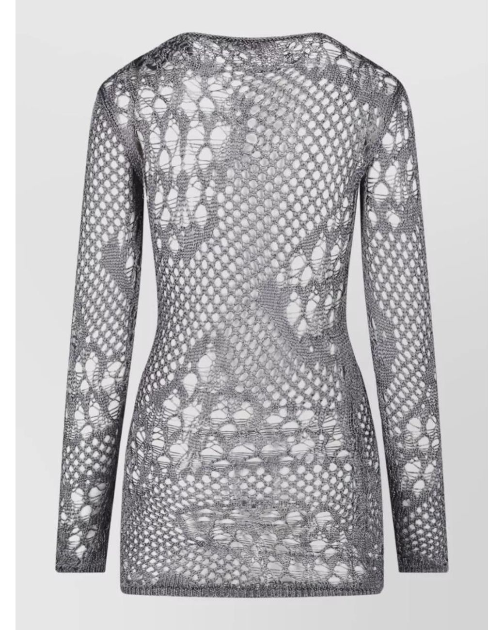 Dondup Gray Metal Blend Jumper