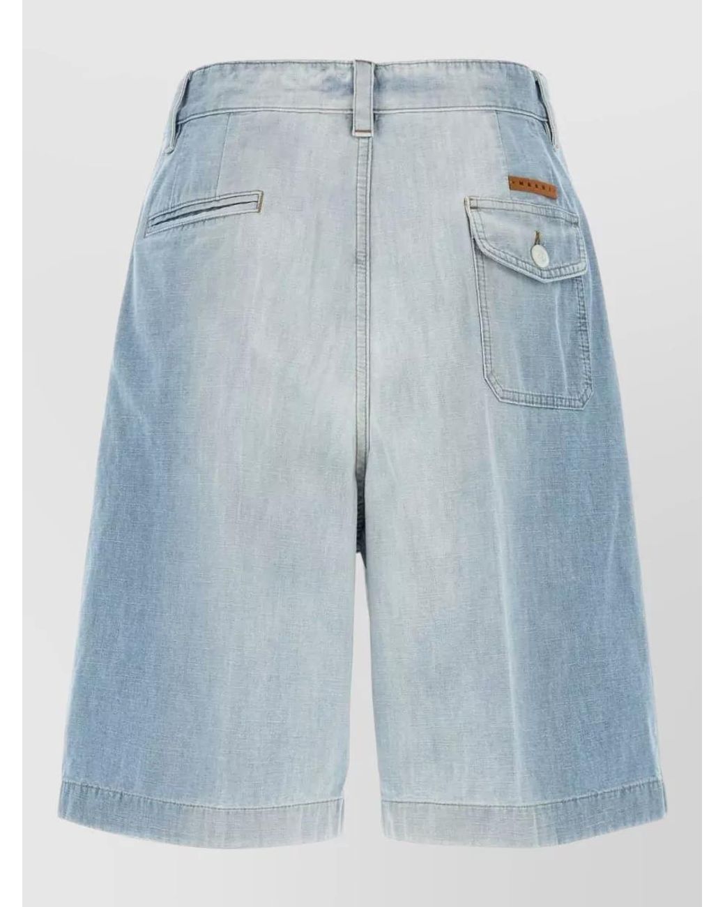 Marni Blue Denim Bermuda Shorts for men