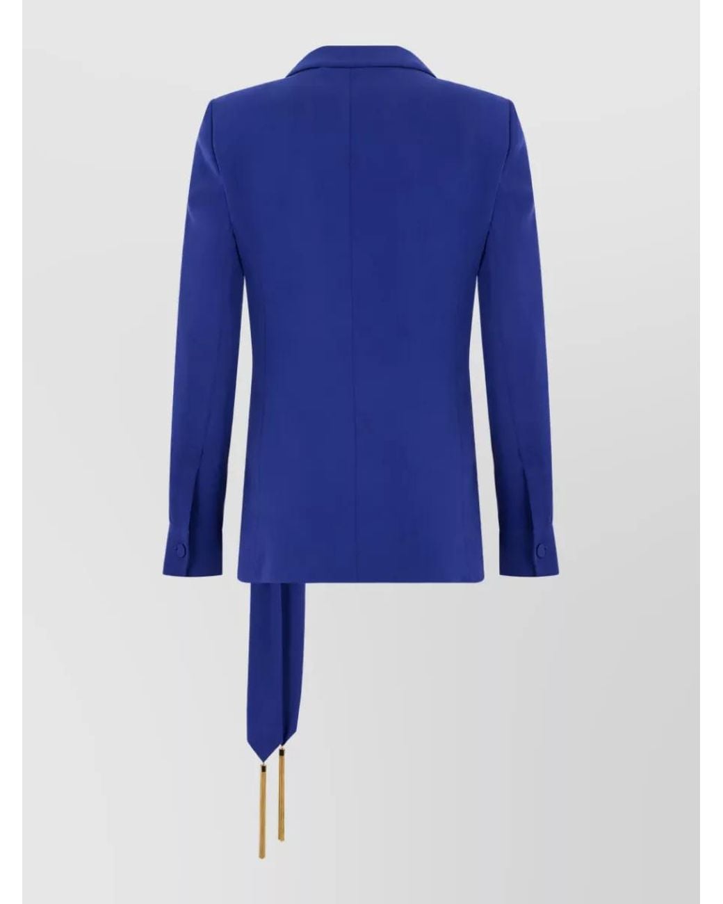 Max Mara Blue Jewel-Trim Tailored Jacket